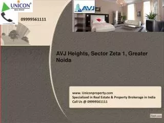 AVJ Heights Greater Noida | Call 09999561111 for booking