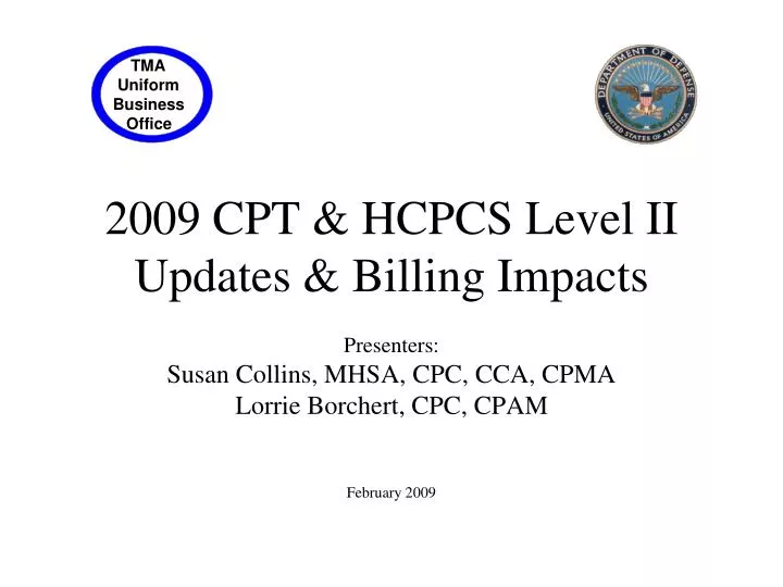 2009 cpt hcpcs level ii updates billing impacts