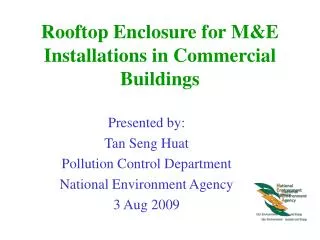 Rooftop Enclosure for M&amp;E Installations in Commercial Buildings