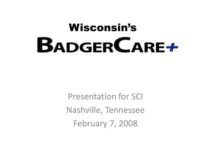 presentation for sci nashville tennessee february 7 2008