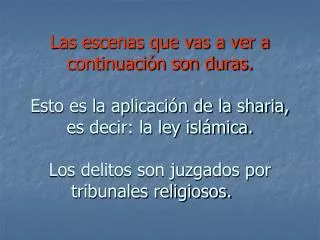 Sharia derechos humanos