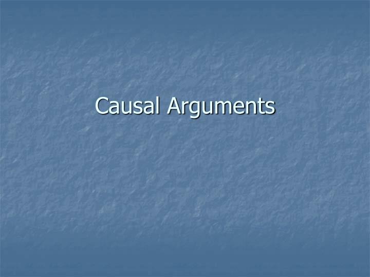 causal arguments