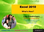 Excel 2010 - slide 1