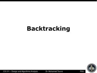 Backtracking