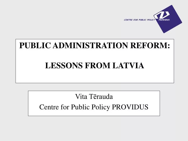 public administration reform lessons from latvia