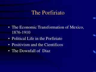 The Porfiriato