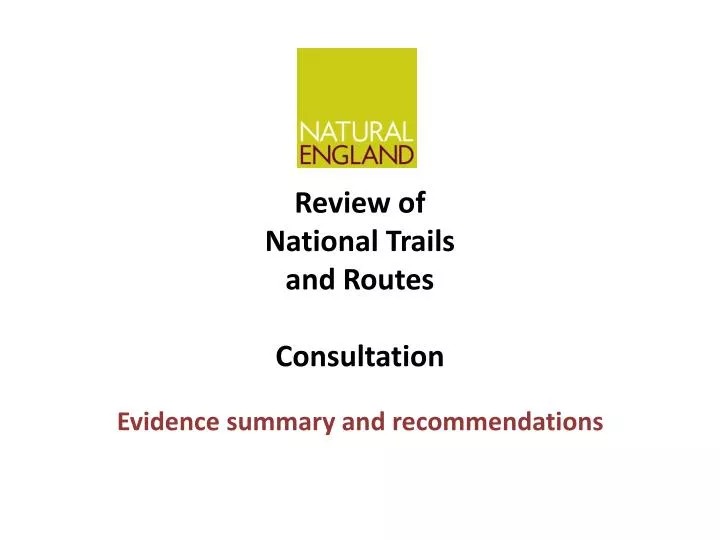review of national trails and routes consultation