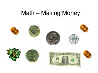 Math – Making Money