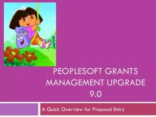 PeopleSoft Grants management Upgrade 9.0