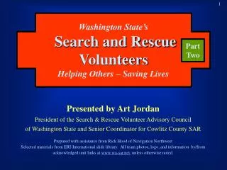 Washington State’s Search and Rescue Volunteers Helping Others – Saving Lives