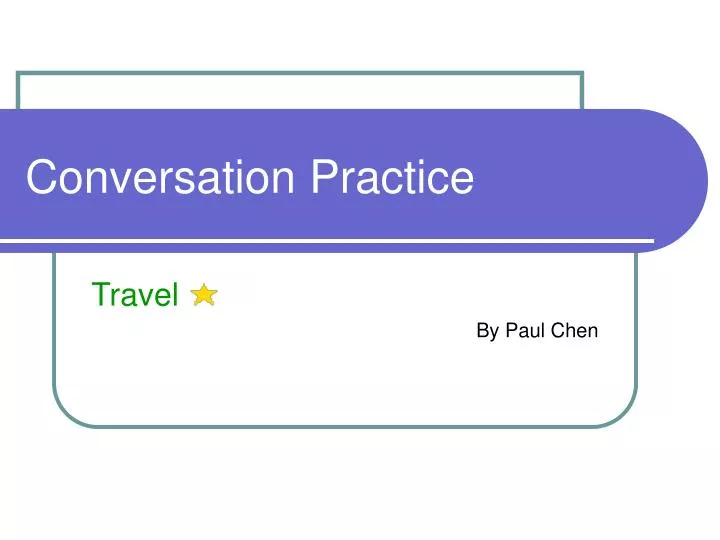 conversation practice