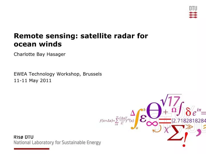 remote sensing satellite radar for ocean winds