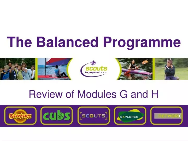the balanced programme
