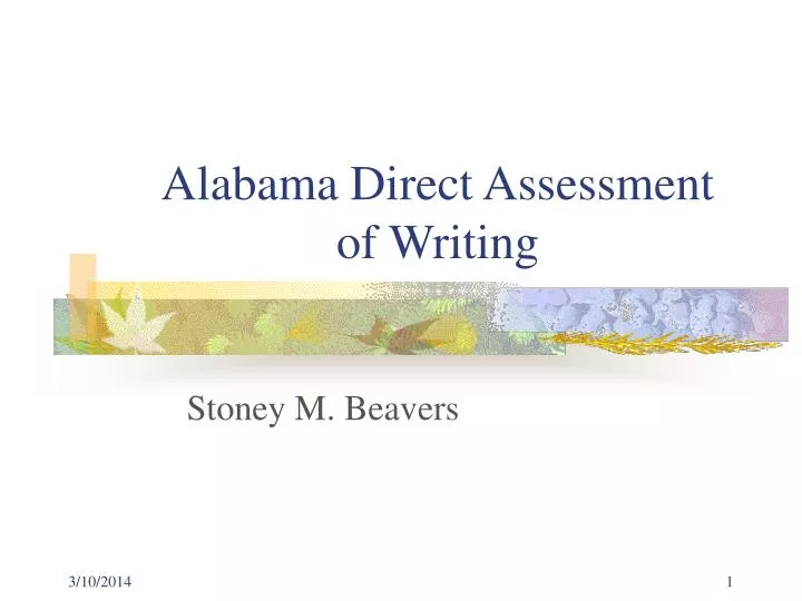 alabama direct assessment of writing