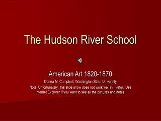 The Hudson River School