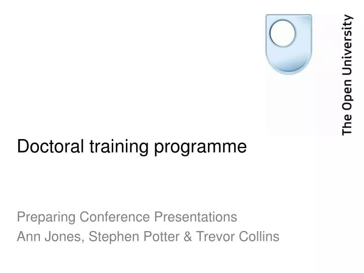 doctoral training programme