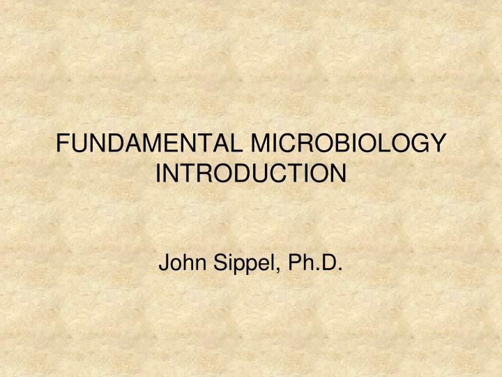 fundamental microbiology introduction