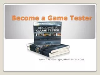 Become a Game Tester!