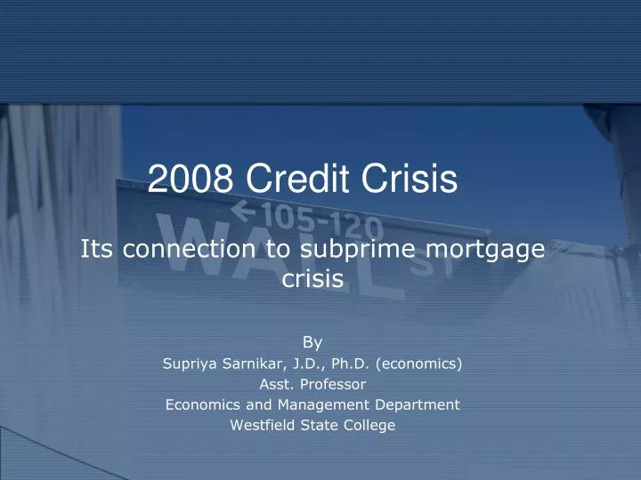 2008 credit crisis