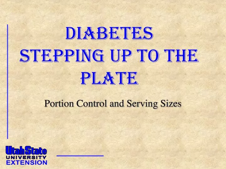 diabetes stepping up to the plate