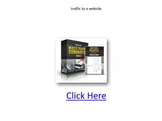 traffic to a website