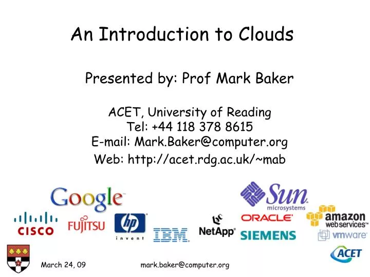 an introduction to clouds