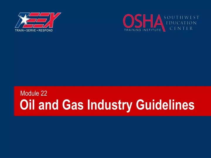 oil and gas industry guidelines