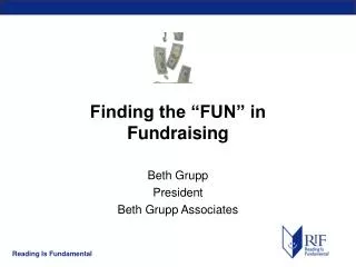 Finding the “FUN” in Fundraising