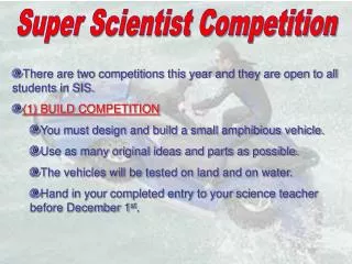 Super Scientist Competition