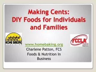 Making Cents: DIY Foods for Individuals and Families