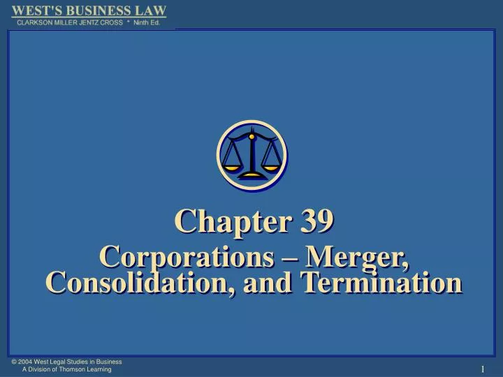 chapter 39 corporations merger consolidation and termination