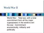 World War II
