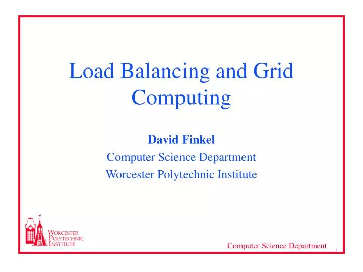 load balancing and grid computing