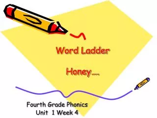 Word Ladder Honey….