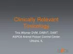 Clinically Relevant Toxicology - slide 1