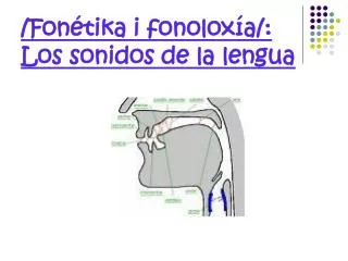 /Fonétika i fonoloxía/: Los sonidos de la lengua