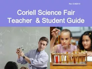 Coriell Science Fair Teacher &amp; Student Guide