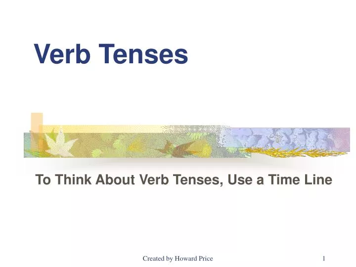 verb tenses