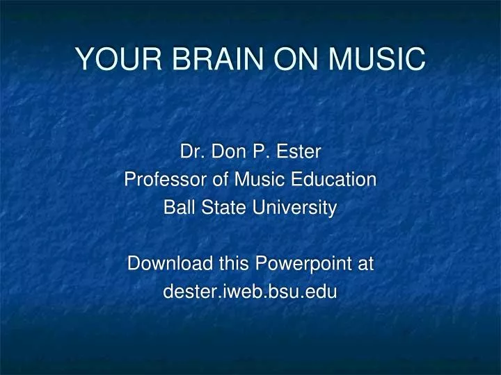 your brain on music