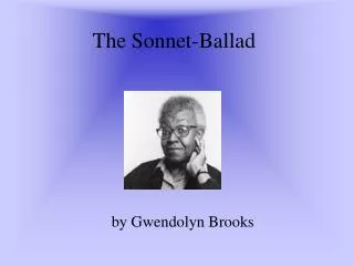 The Sonnet-Ballad