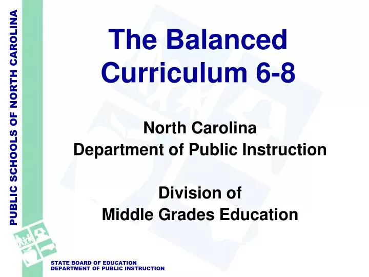 the balanced curriculum 6 8