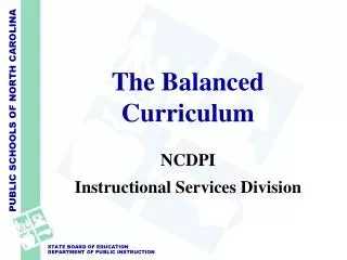 The Balanced Curriculum
