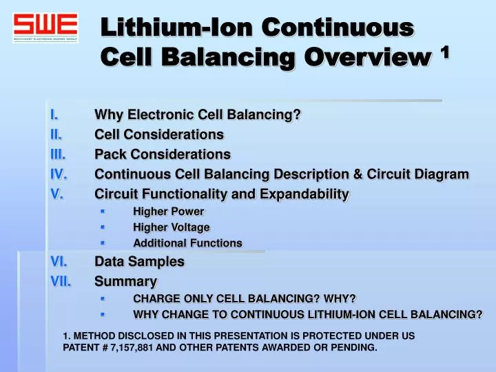 lithium ion continuous cell balancing overview 1