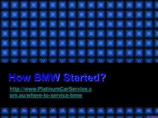 How BMW Started