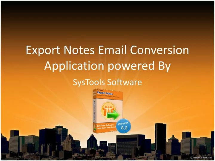 export notes email conversion application powered by