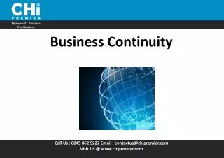 Business Continuity For Your Company Needs