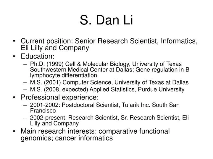 s dan li