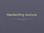 PPT - Graphology Courses in Bangalore, Handwriting Analysis India ...