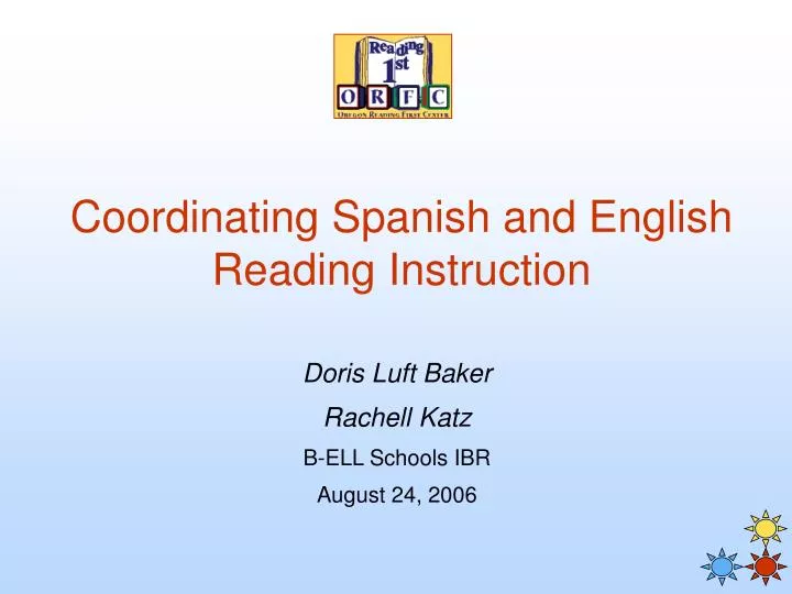 coordinating spanish and english reading instruction