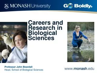 Professor John Beardall Head, School of Biological Sciences